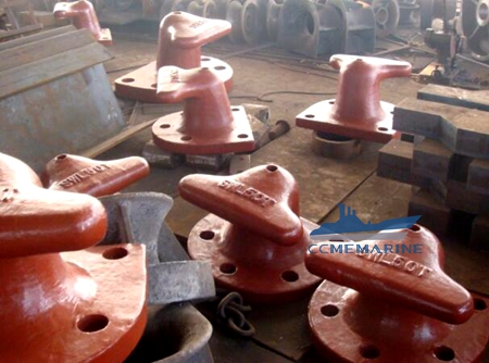 Marine Mooring Cast Iron Steel Single Bitt Bollard