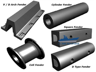 Marine Fender Rubber Fenders of different types 