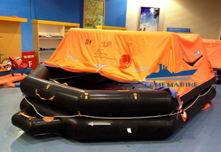 Marine Solas Throw-Over Board Type Inflatable Life Raft 