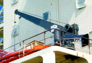 Marine Stiff Boom Vessel Crane Used at Vessel Deck Barge Crane