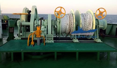 Hydraulic Double Gypsy Wheel With Warping Head Marine Windlass 