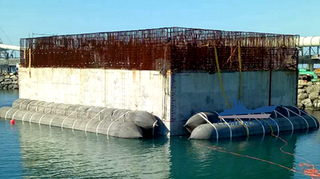 Marine Inflatable Natural Rubber Heavy Lifting Ship Launching Airbag